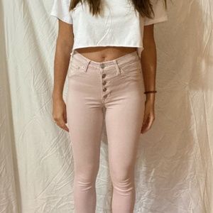 Light pastel pink Hudson jeans